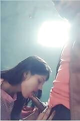 Hot desi babe gives blow job and goes wild with her lover | blowjob cock sucking desi